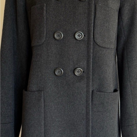 J. Crew Charcoal Double-Breasted Pea Coat - Picture 14 of 14
